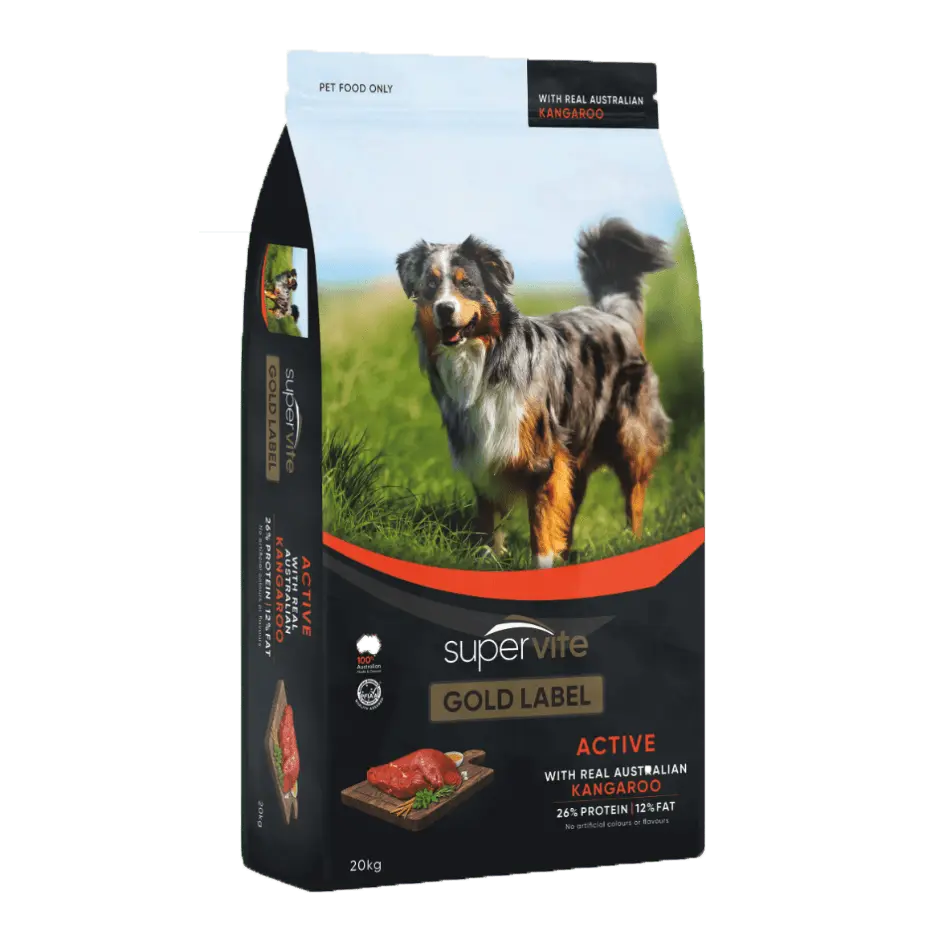 Supervite Gold Dog Food Active Kangaroo - Kellyville Pets