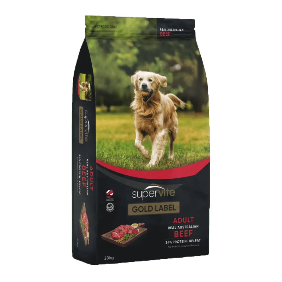 Supervite Gold Dog Food Adult Beef - Kellyville Pets