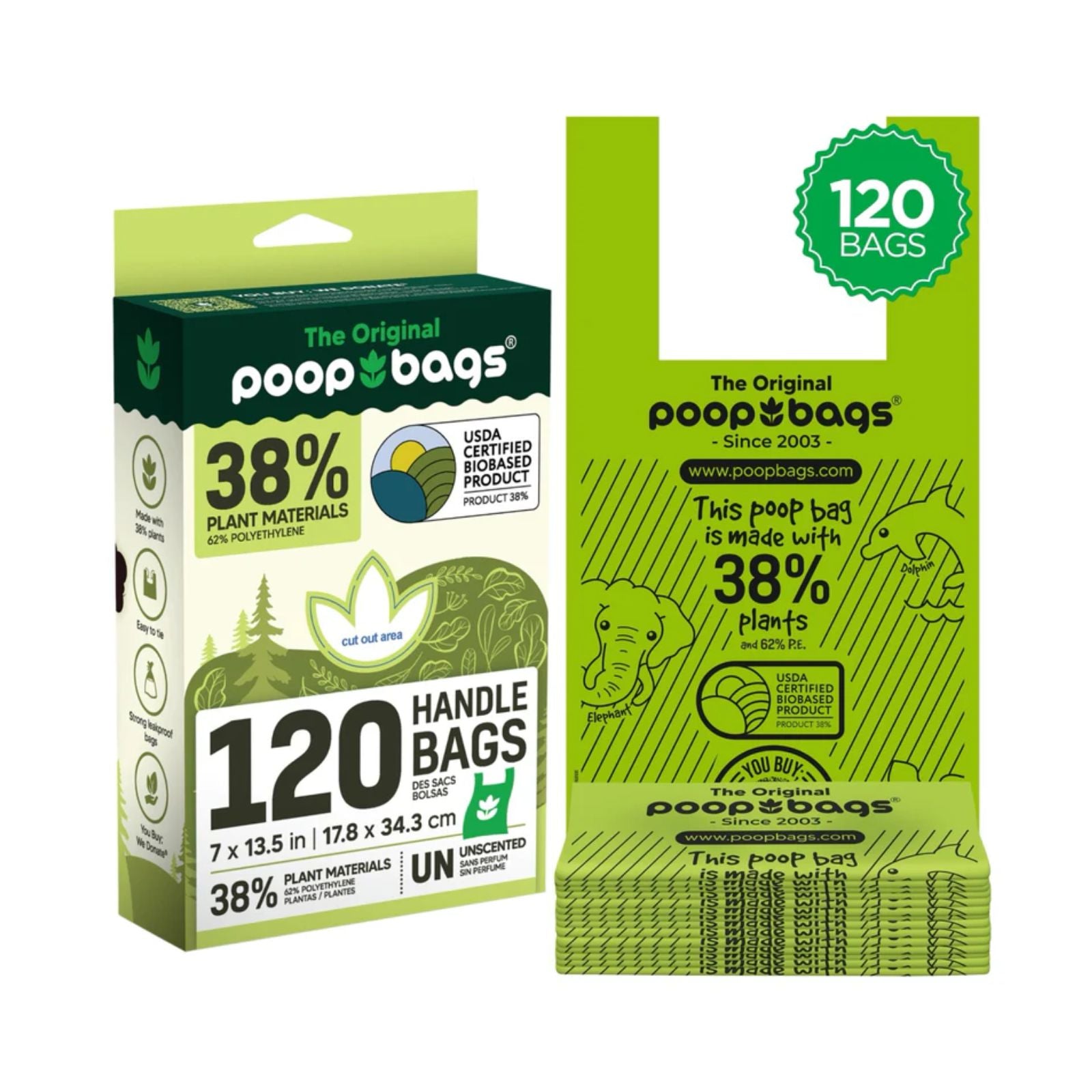 The Original Poop Bags - Tie Handle 120bags