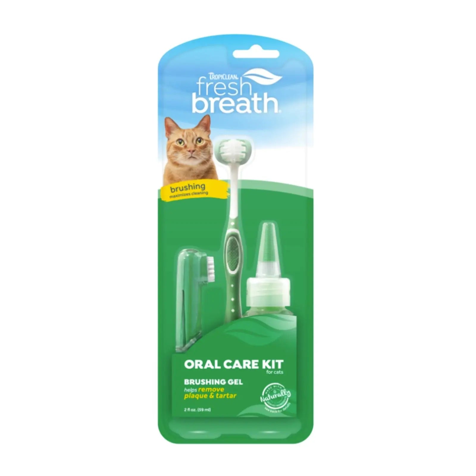 TropiClean Fresh Breath Cat Oral Care Kit TropiClean