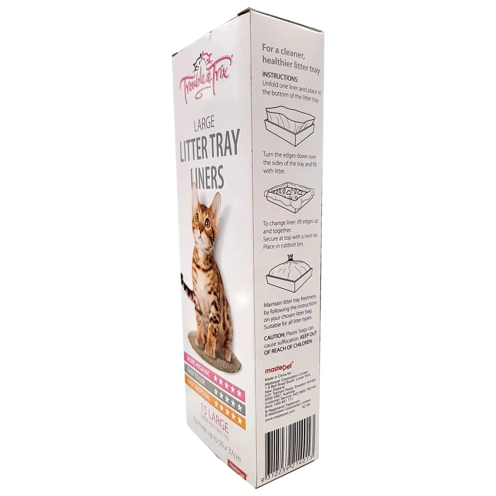 Trouble & Trix Litter Tray Liners - Large Trouble & Trix