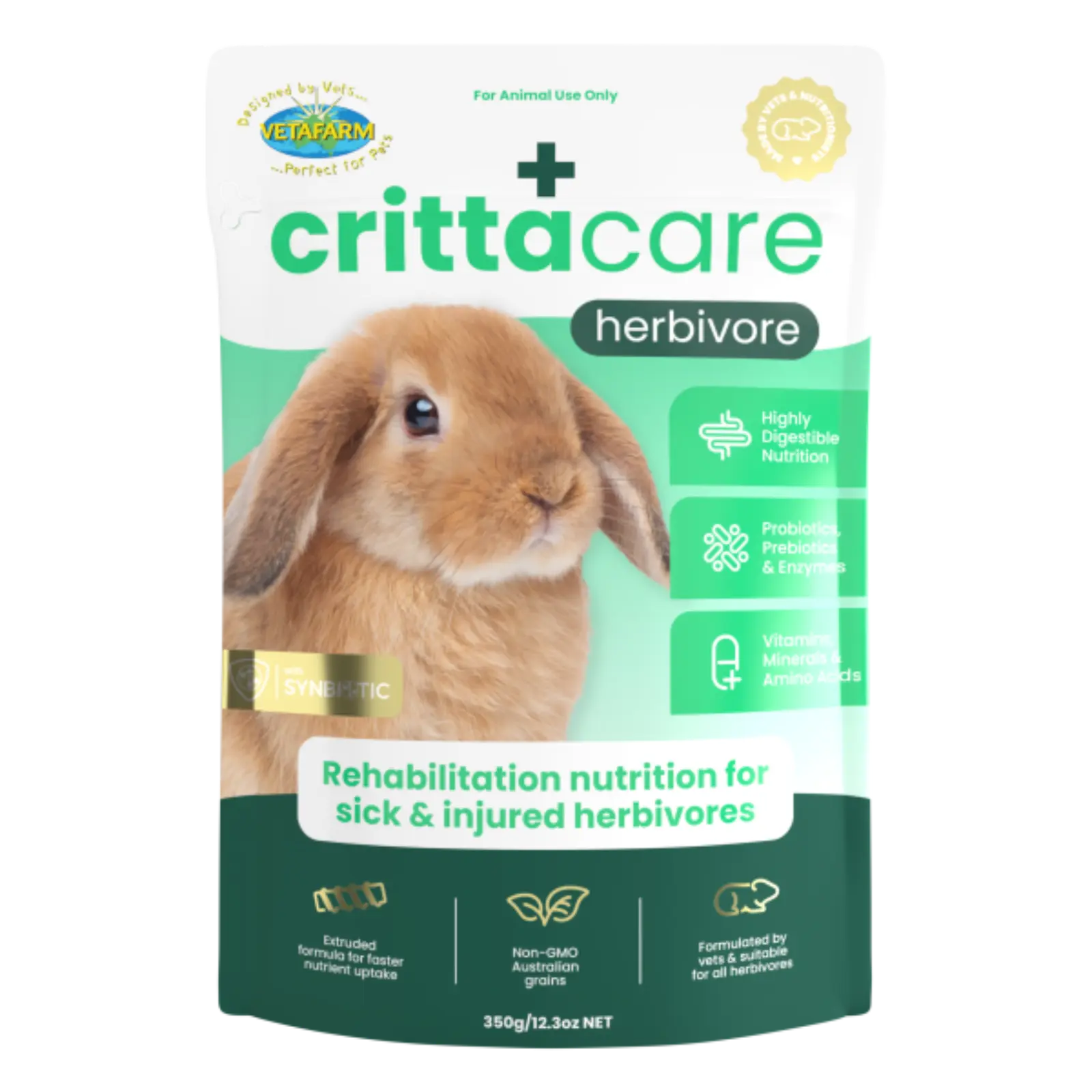 Vetafarm Crittacare Herbivore - 350g Vetafarm