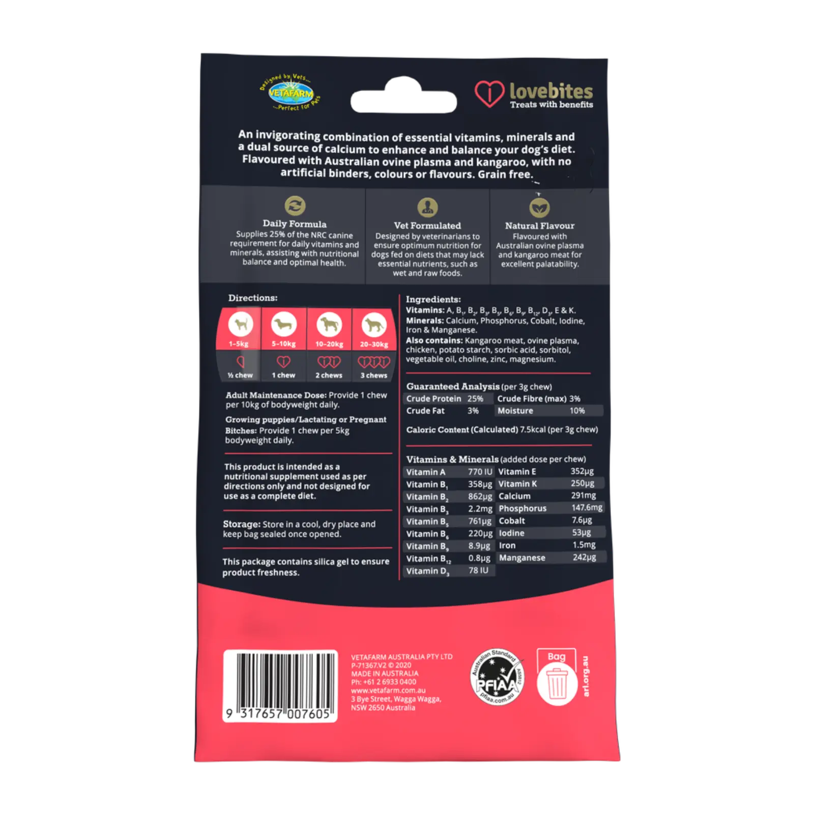 Vetafarm Lovebites Predamax Chews Vetafarm