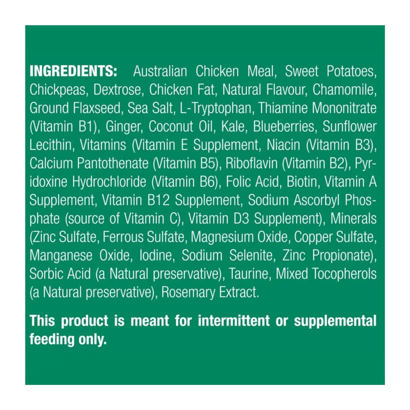 Vetalogica VitaRapid Tranquil Daily Cat Treats 100g Vetalogica