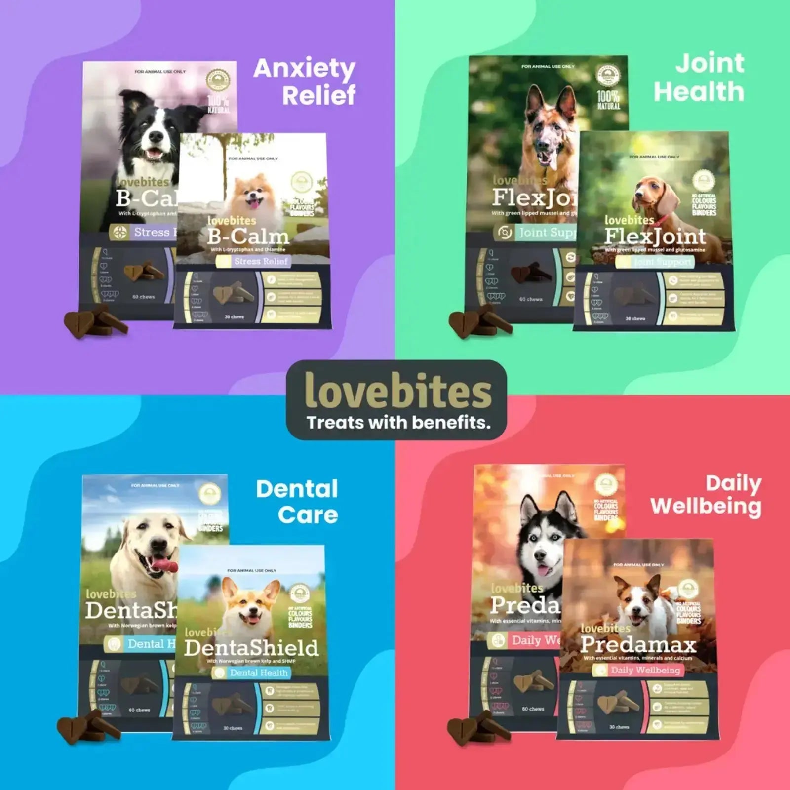 Vetafarm Lovebites Predamax Chews Vetafarm