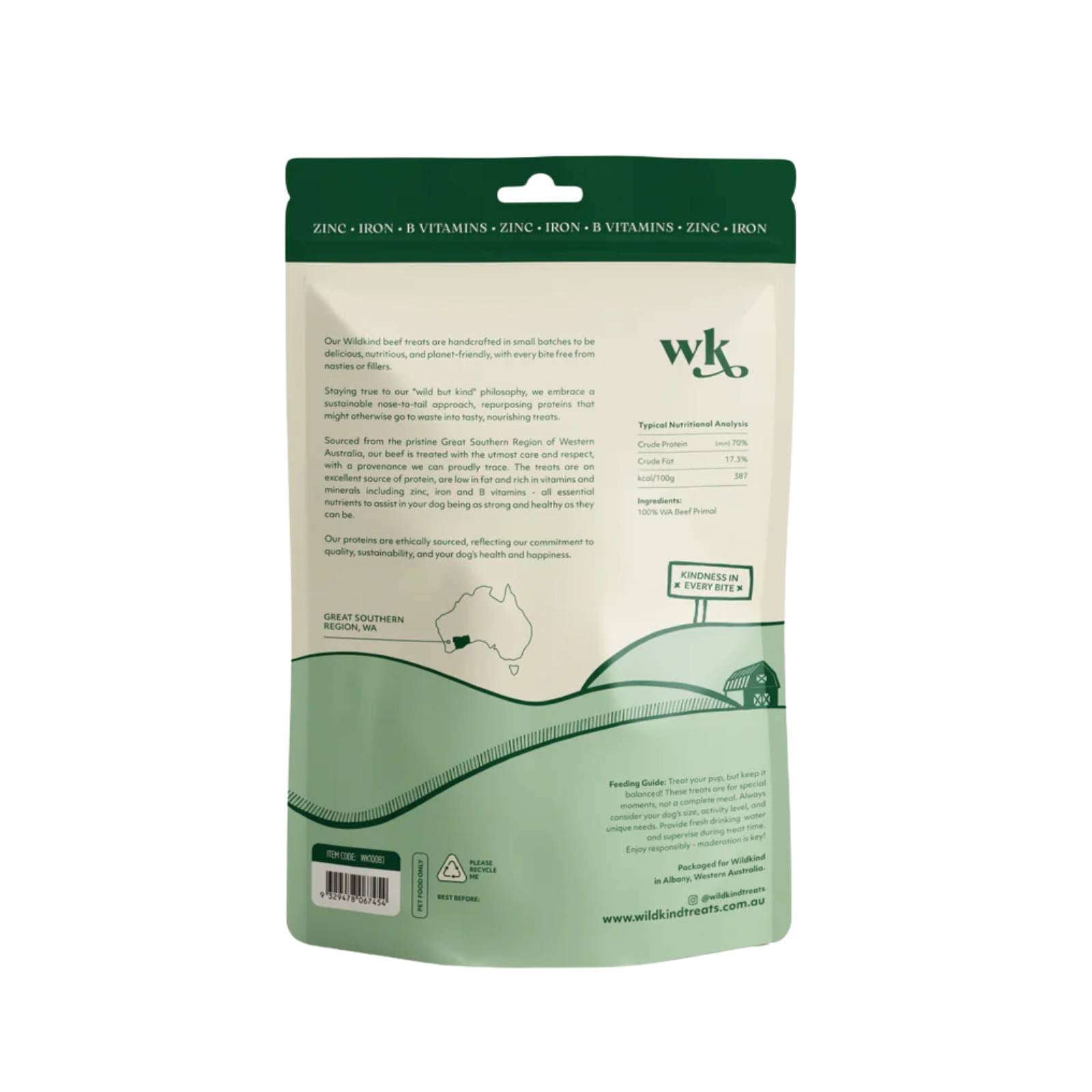 Wildkind Dog Treat Great Southern Beef Jerky