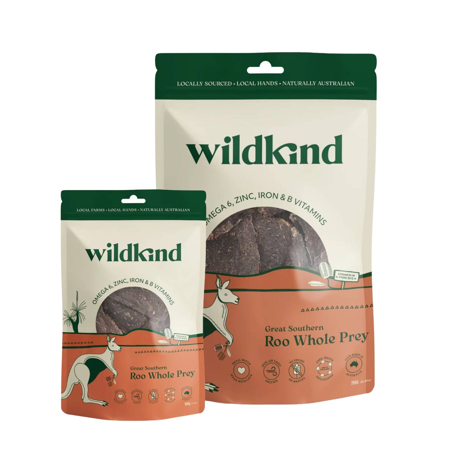 Wildkind Dog Treat Great Southern Roo Whole Prey