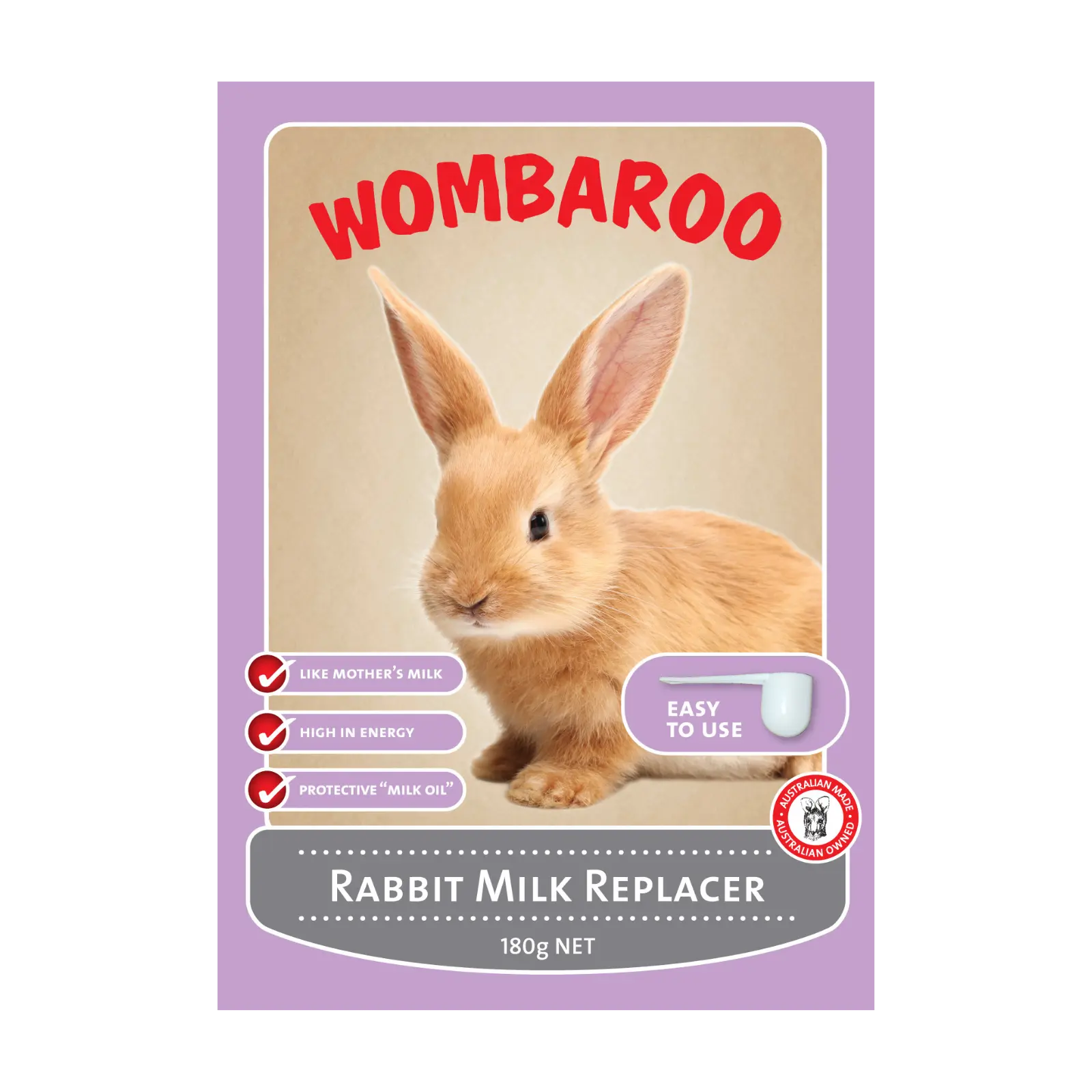 Wombaroo Rabbit Milk Replacer - 180g Wombaroo