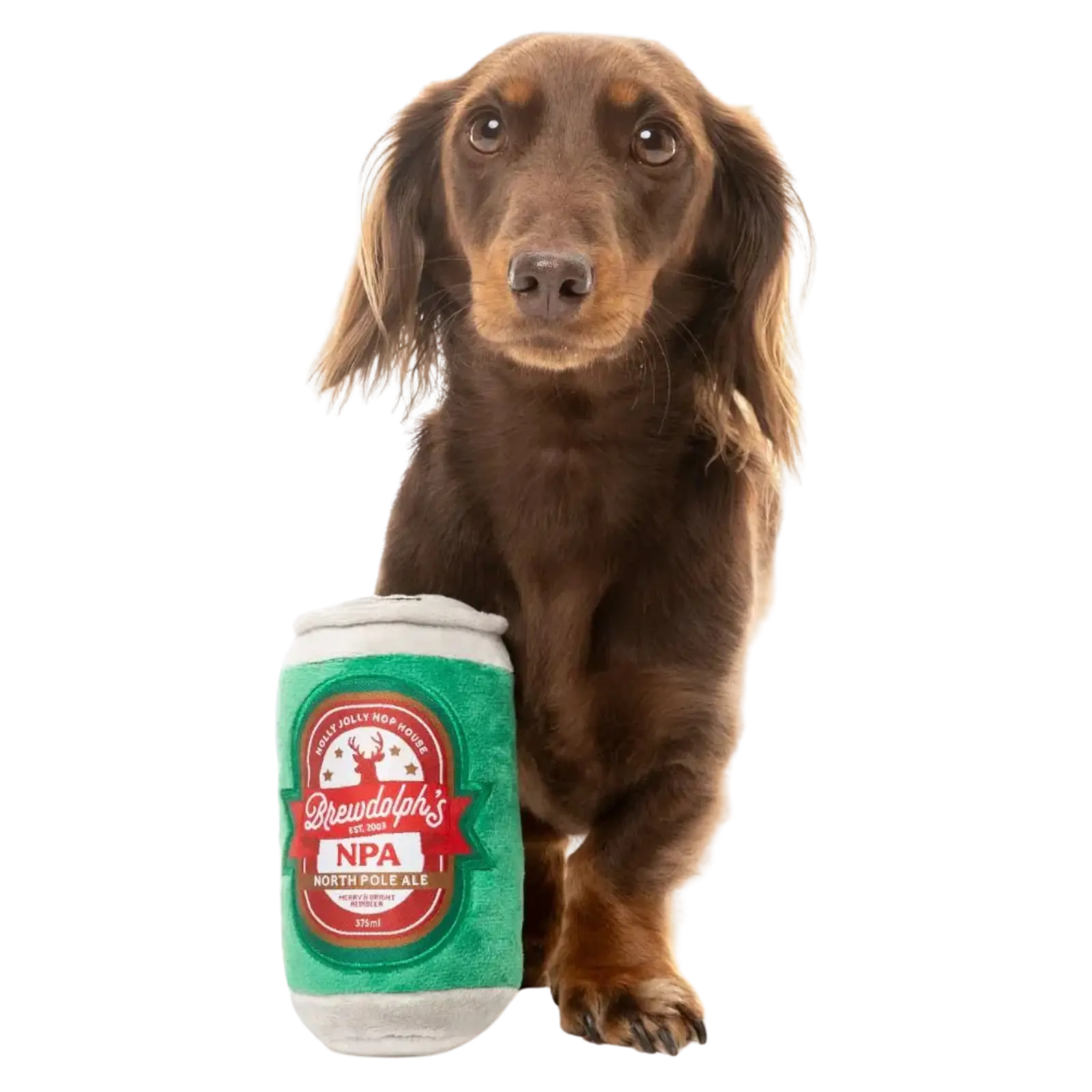 Xmas Brewdolph's NPA Dog Toy Fuzzyard