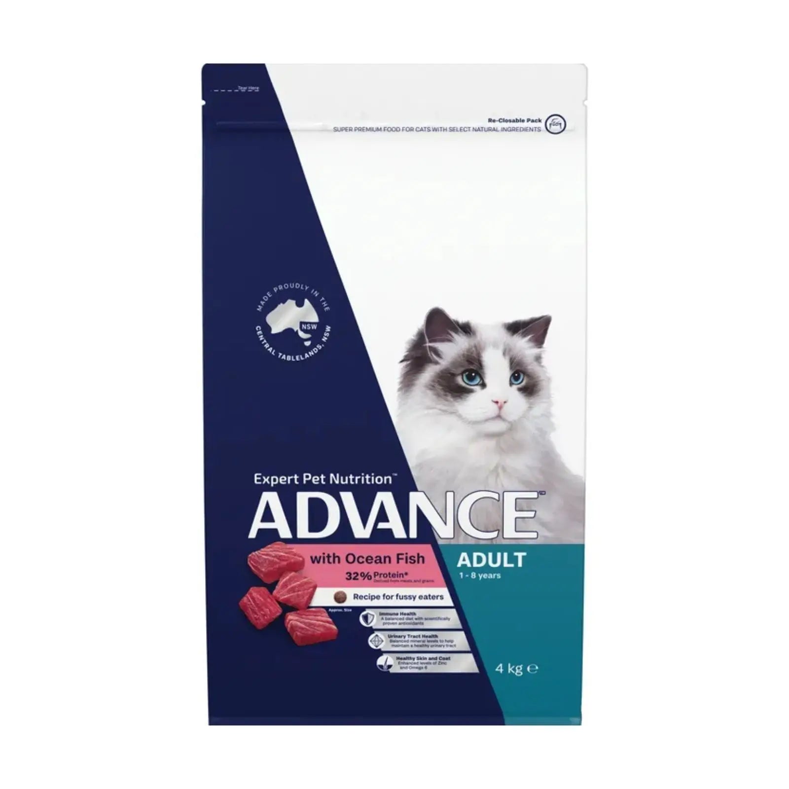 Advance Cat Food Adult Ocean Fish with Rice - Kellyville Pets