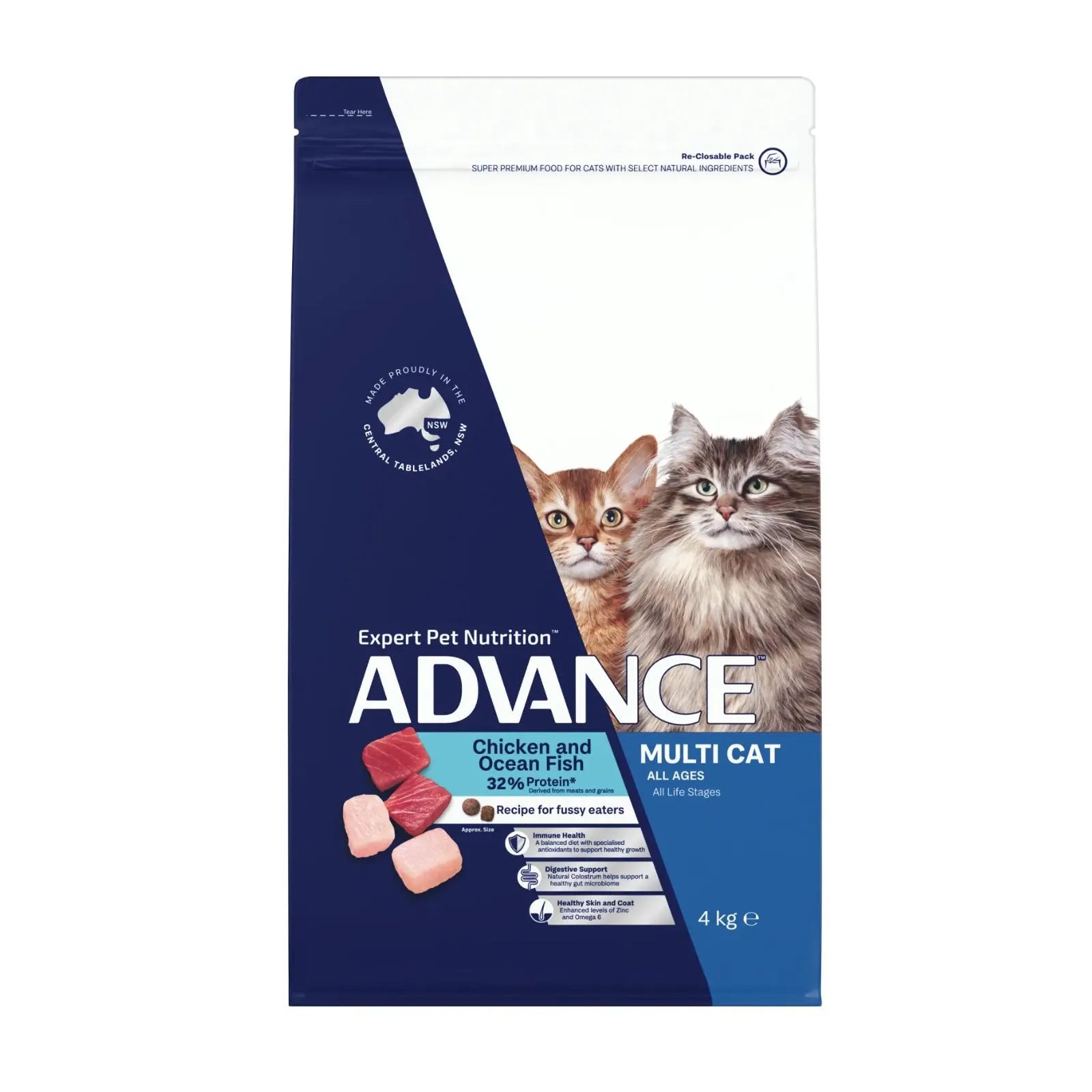Advance Cat Food Multi Chicken & Ocean Fish with Rice