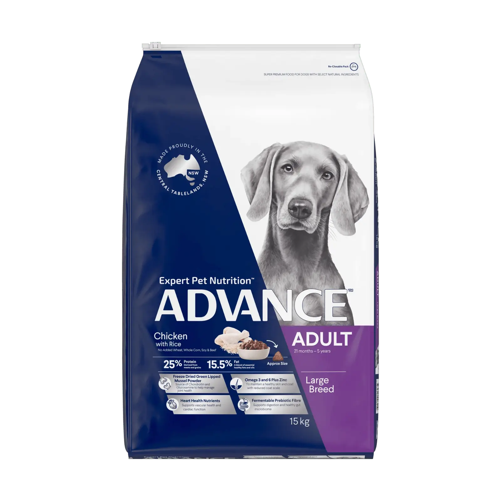 Advance Dog Food Adult Large Breed Chicken with Rice - Kellyville Pets