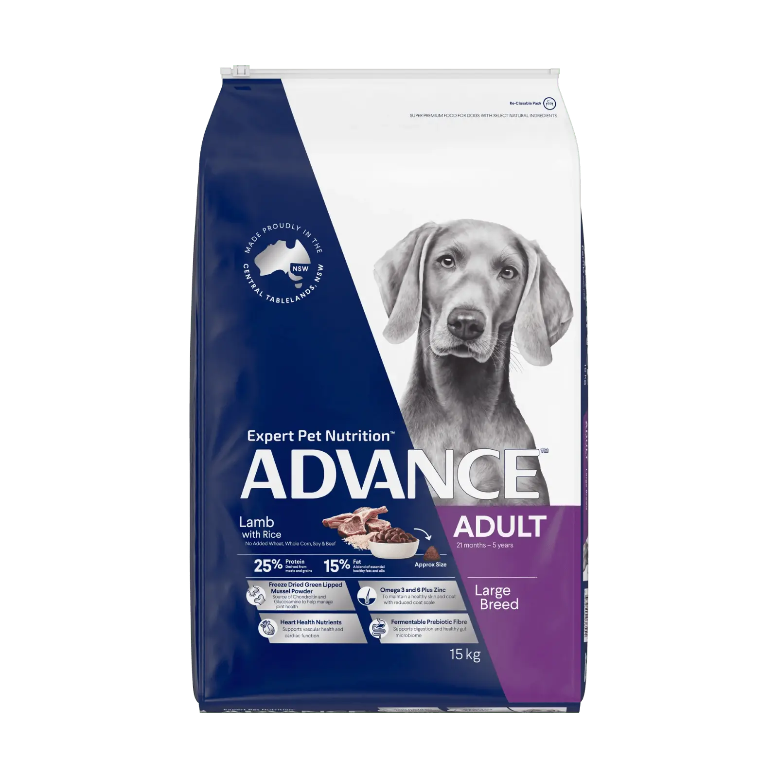Advance Dog Food Adult Large Breed Lamb with Rice - Kellyville Pets