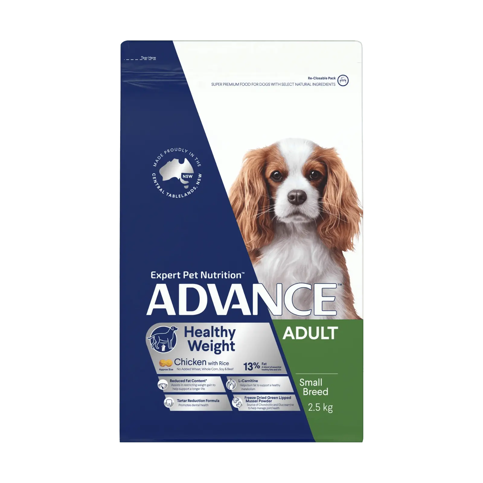 Advance Dog Food Adult Small Breed Healthy Weight Chicken with Rice - Kellyville Pets