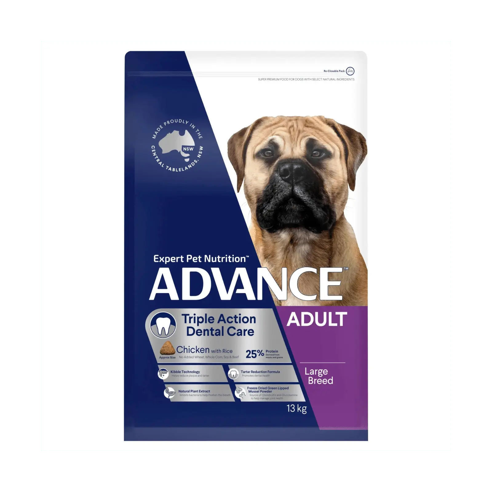 Advance Dog Food Large Breed Dental Chicken with Rice - Kellyville Pets