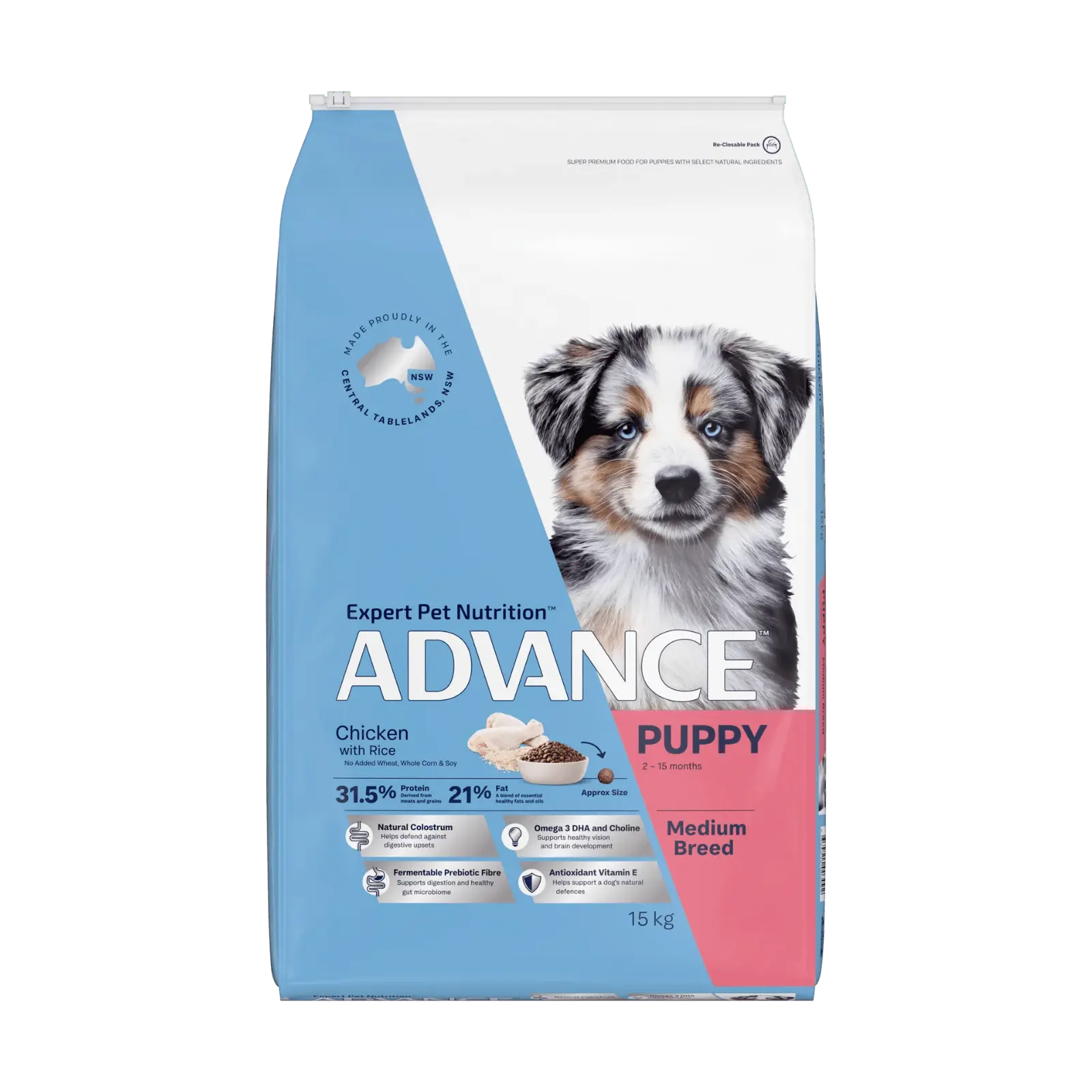 Advance Dog Food Puppy Medium Breed Chicken with Rice - Kellyville Pets