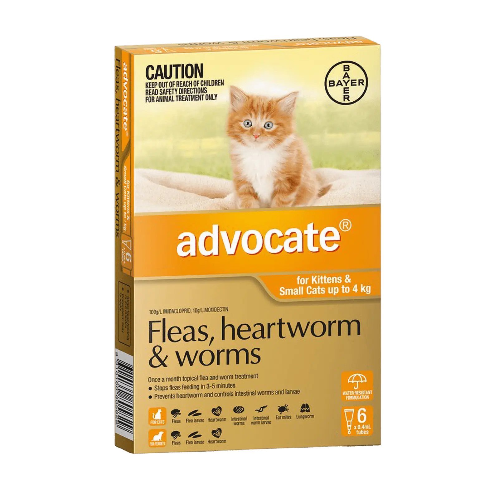 Advocate for Kittens and Small Cats Orange Up to 4kg - Kellyville Pets