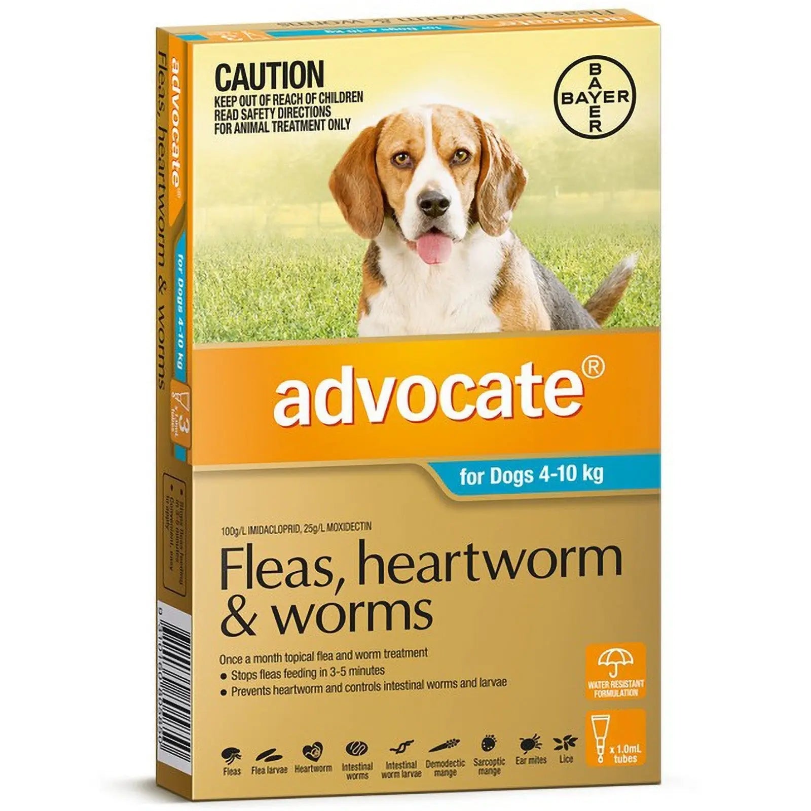 Advocate for Medium Dogs Up to 4 - 10kg Blue - Kellyville Pets