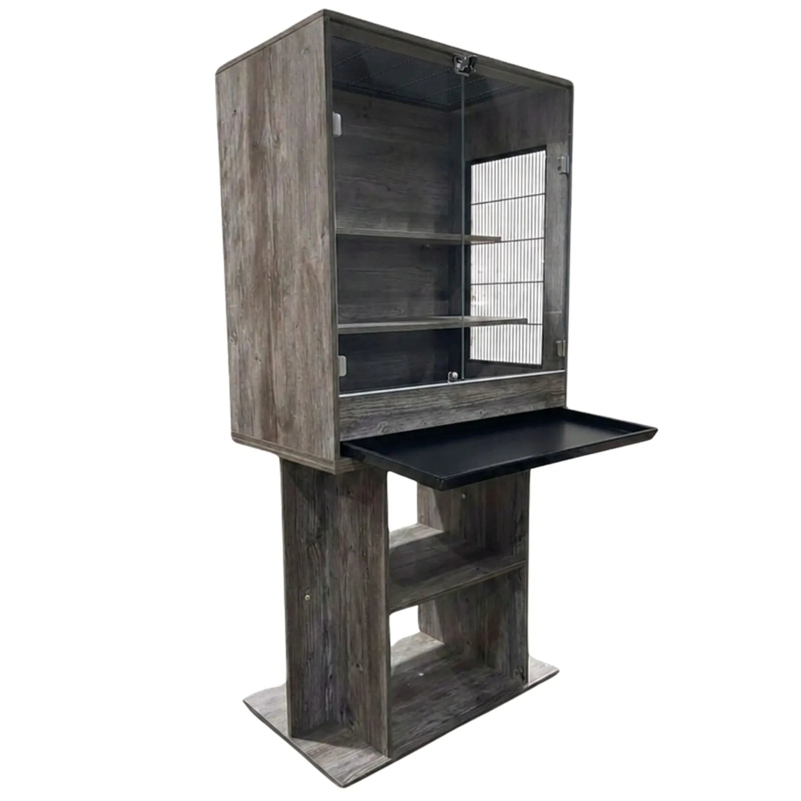 Avi One Wooden Bird Cage with Stand - Nebraska Oak