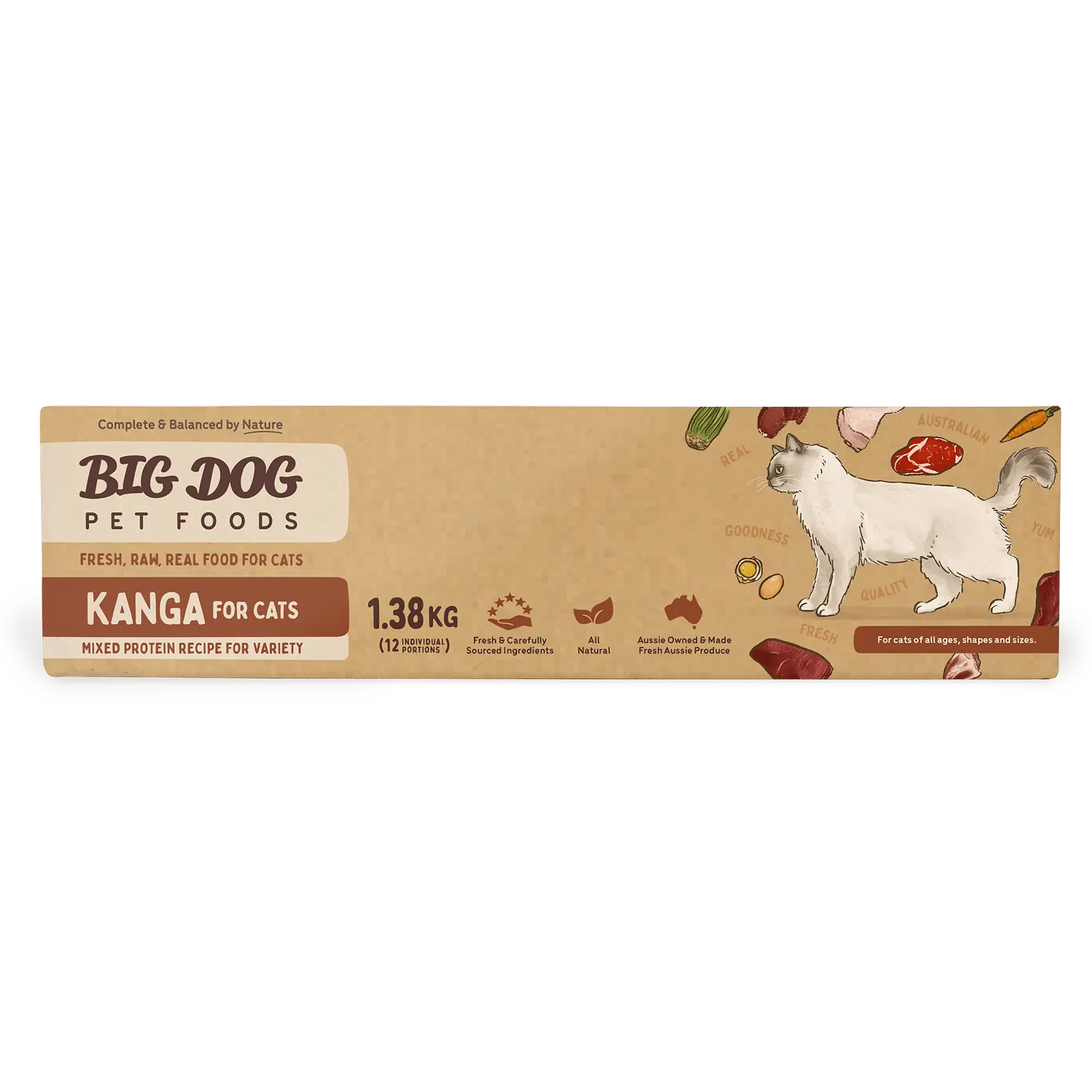Big Dog Raw Cat Food Kangaroo - Kellyville Pets