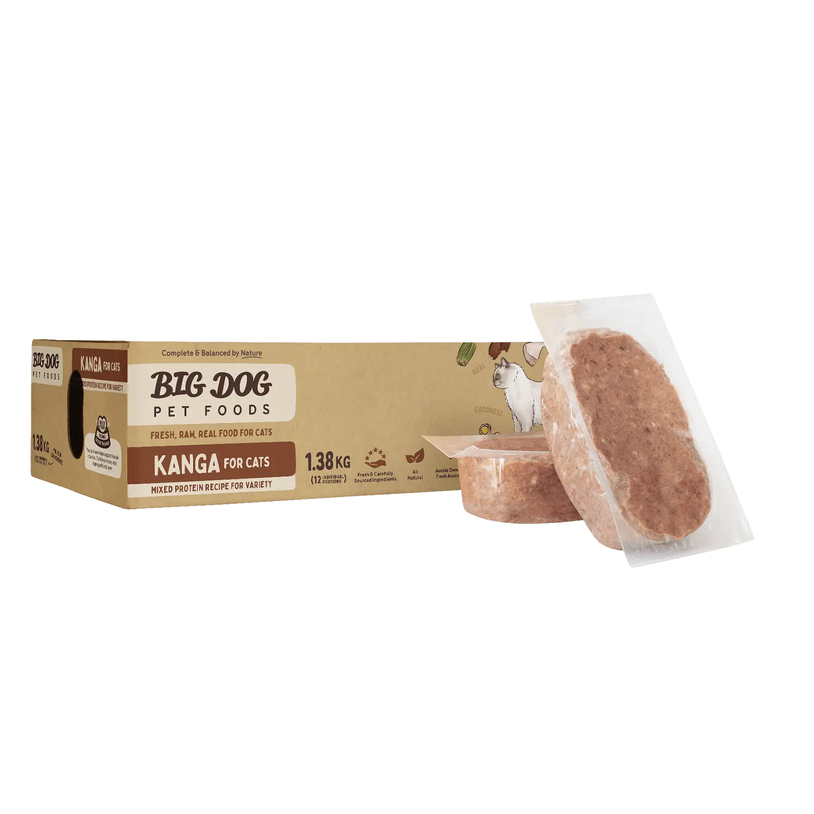 Big Dog Raw Cat Food Kangaroo - Kellyville Pets