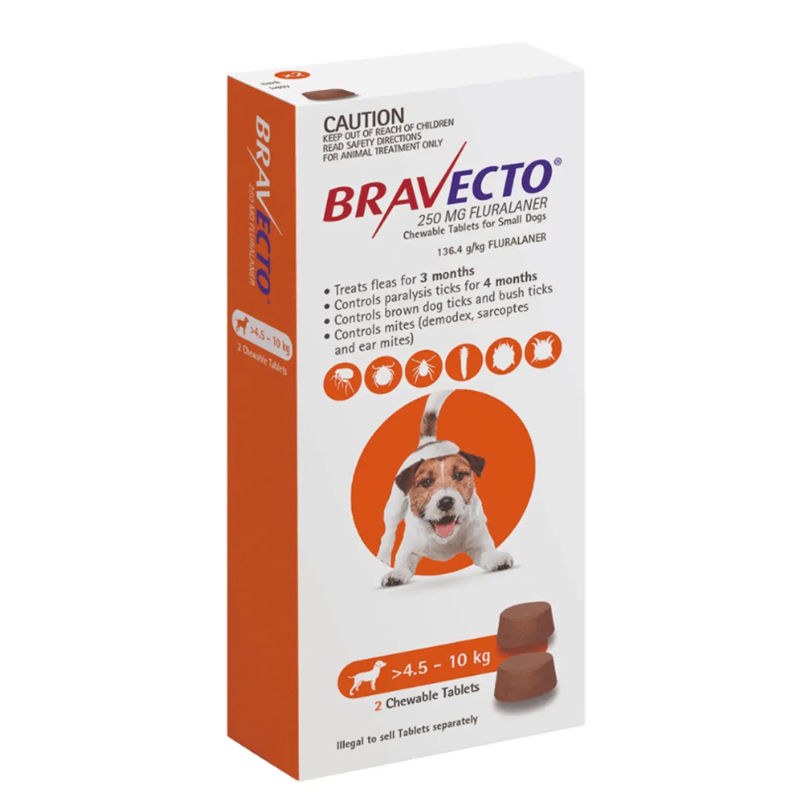 Bravecto Dog Chewable Flea & Tick Treatment - Kellyville Pets