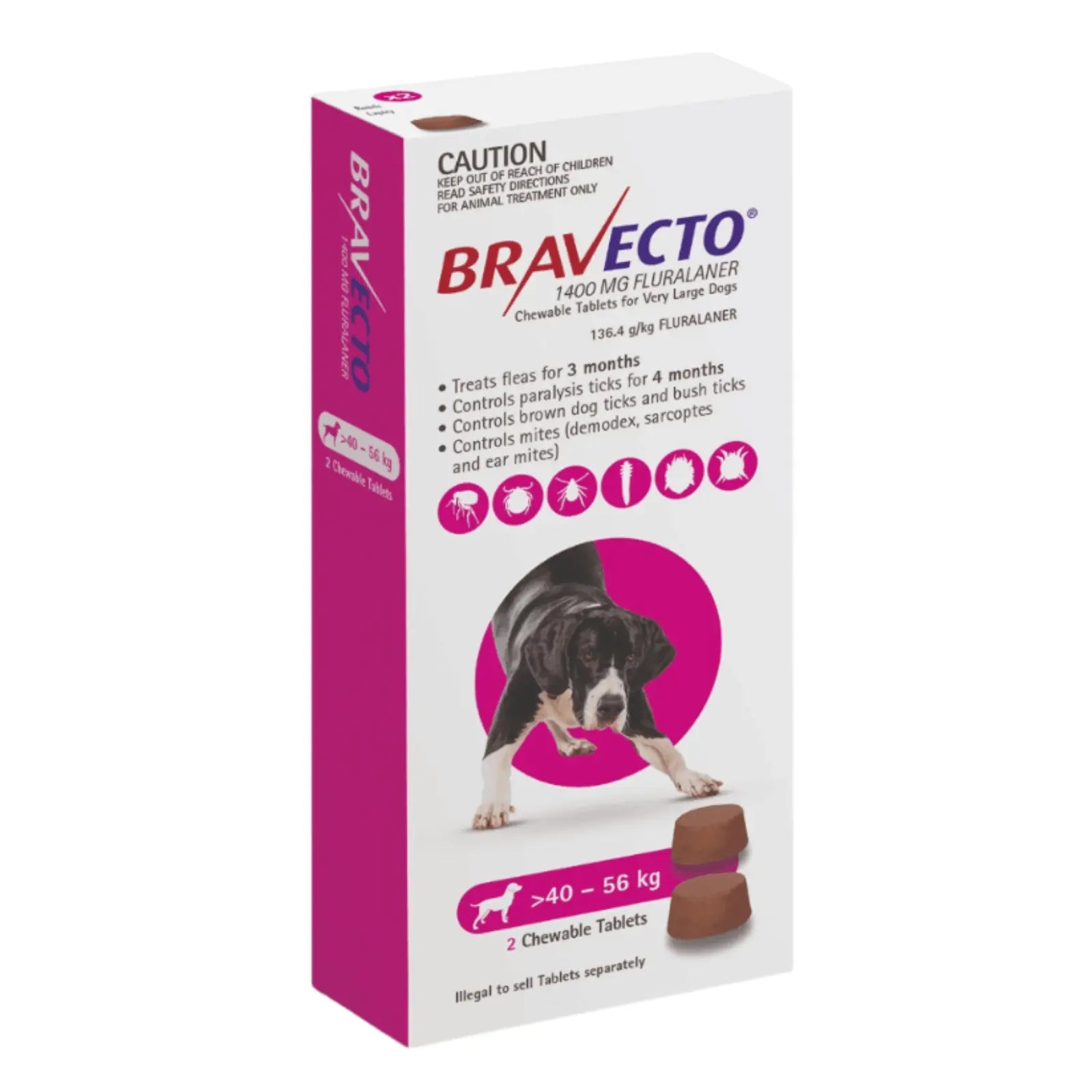 Bravecto Dog Chewable Flea & Tick Treatment - Kellyville Pets