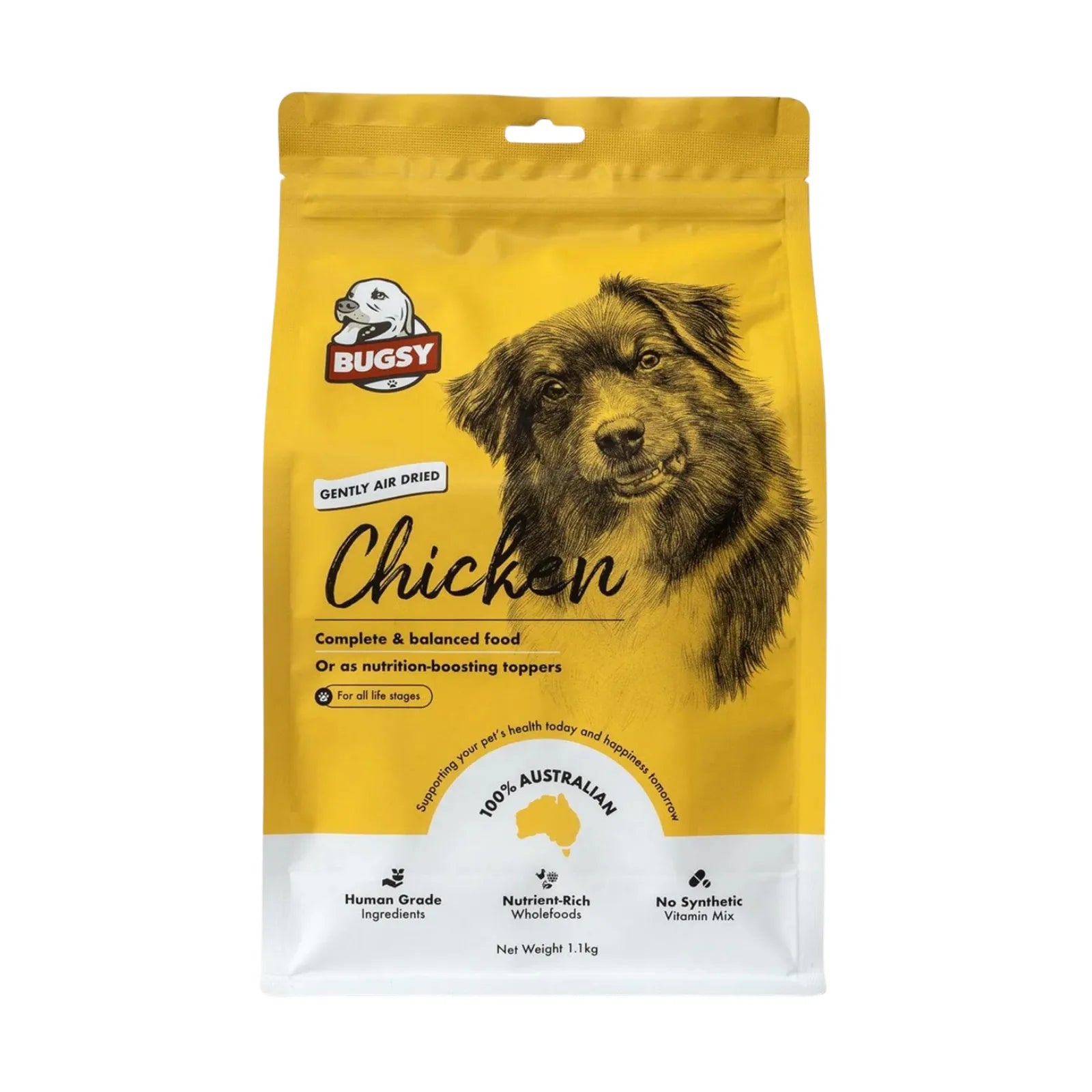 Bugsy's Air-Dried Complete & Balanced Food for Dog - Chicken