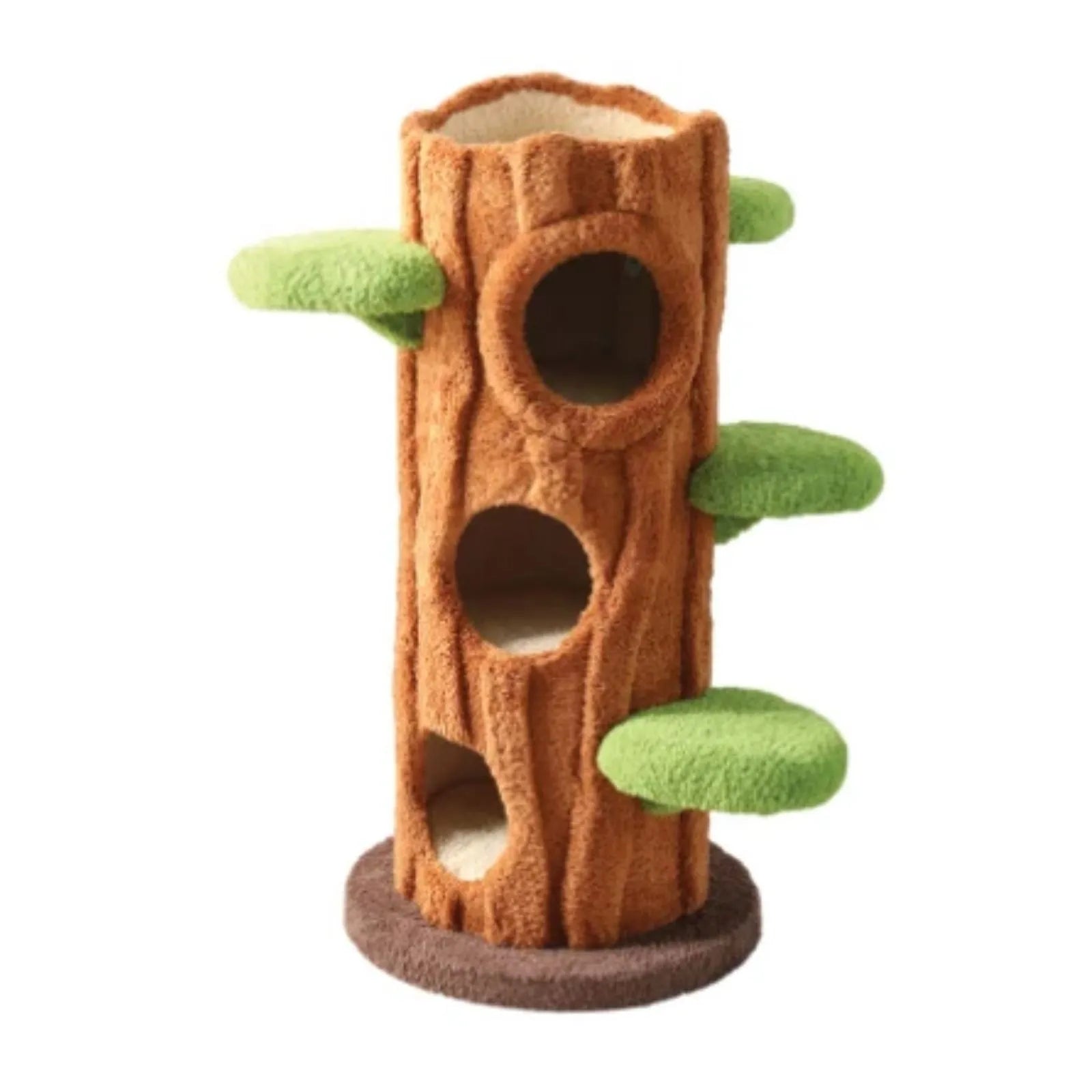 Cattitude Cat Scratcher Playground Tree Trunk with 3 Holes