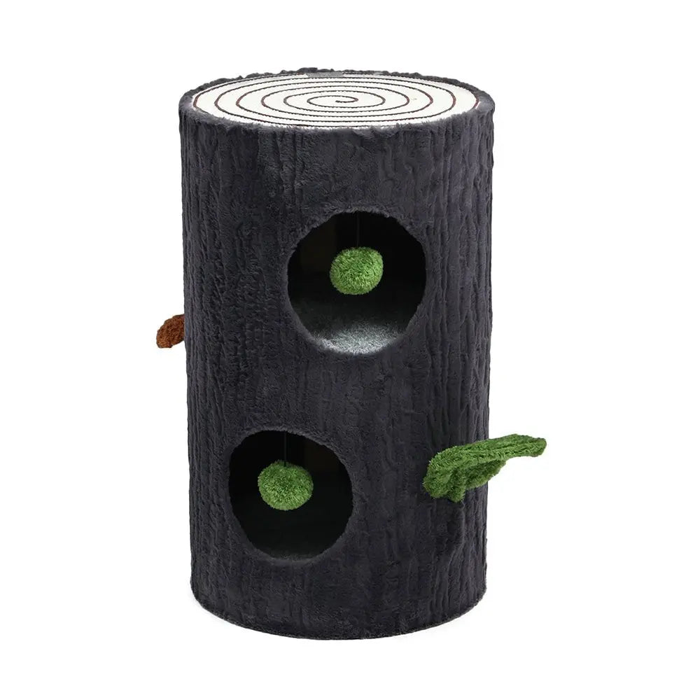 Cattitude Hideaway Tree Trunk Scratch Post - Large - Kellyville Pets