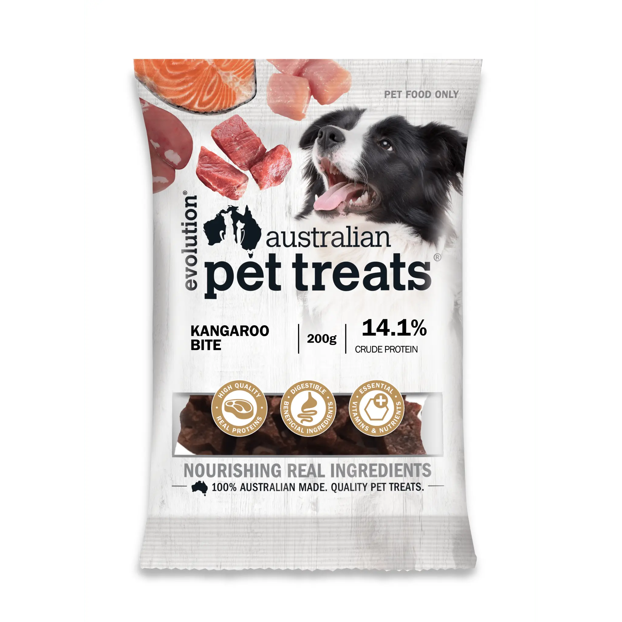 Evolution Australian Pet Treats Kangaroo Bites Dog Treat - Kellyville Pets