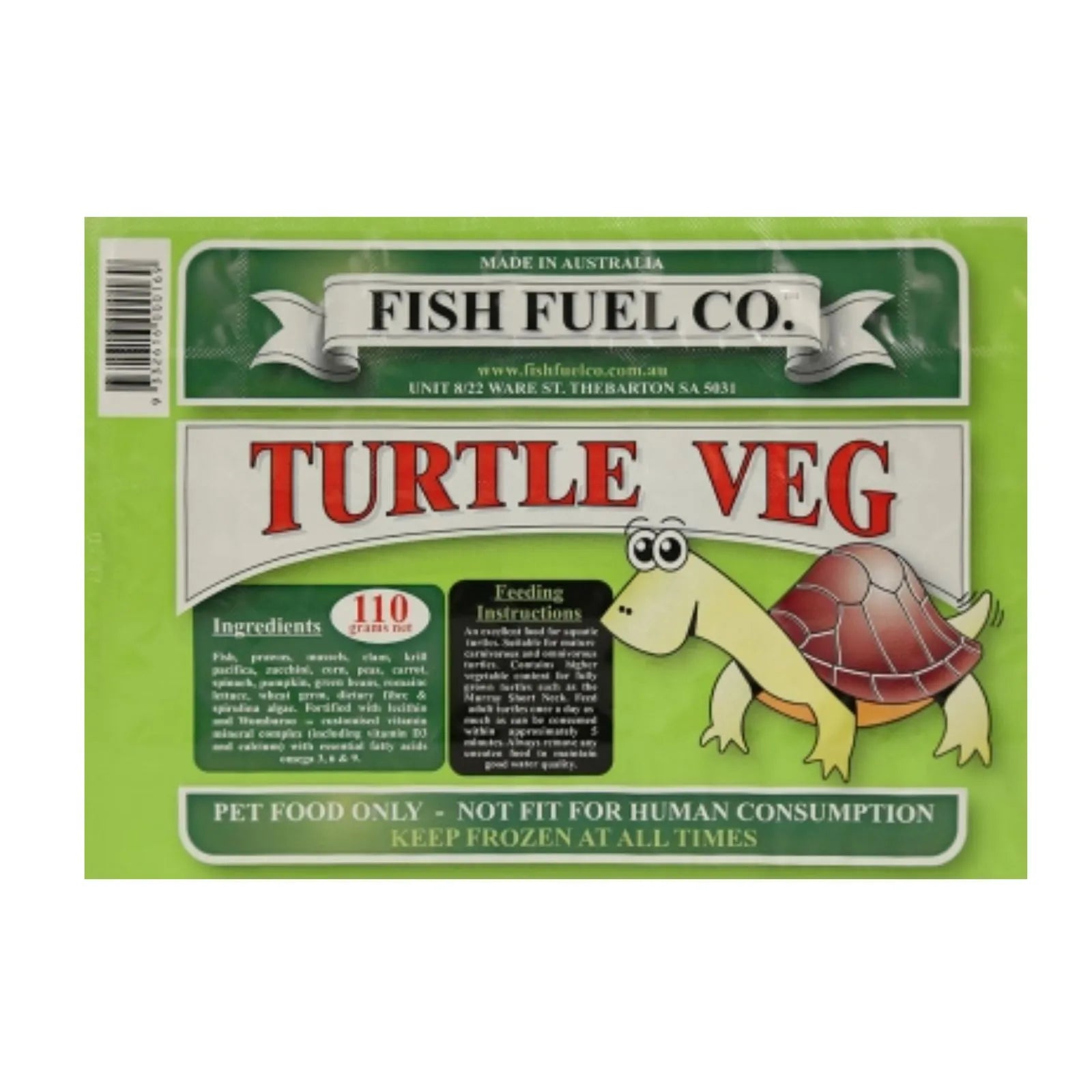 Fish Fuel Turtle Food Veggie Mix Frozen
