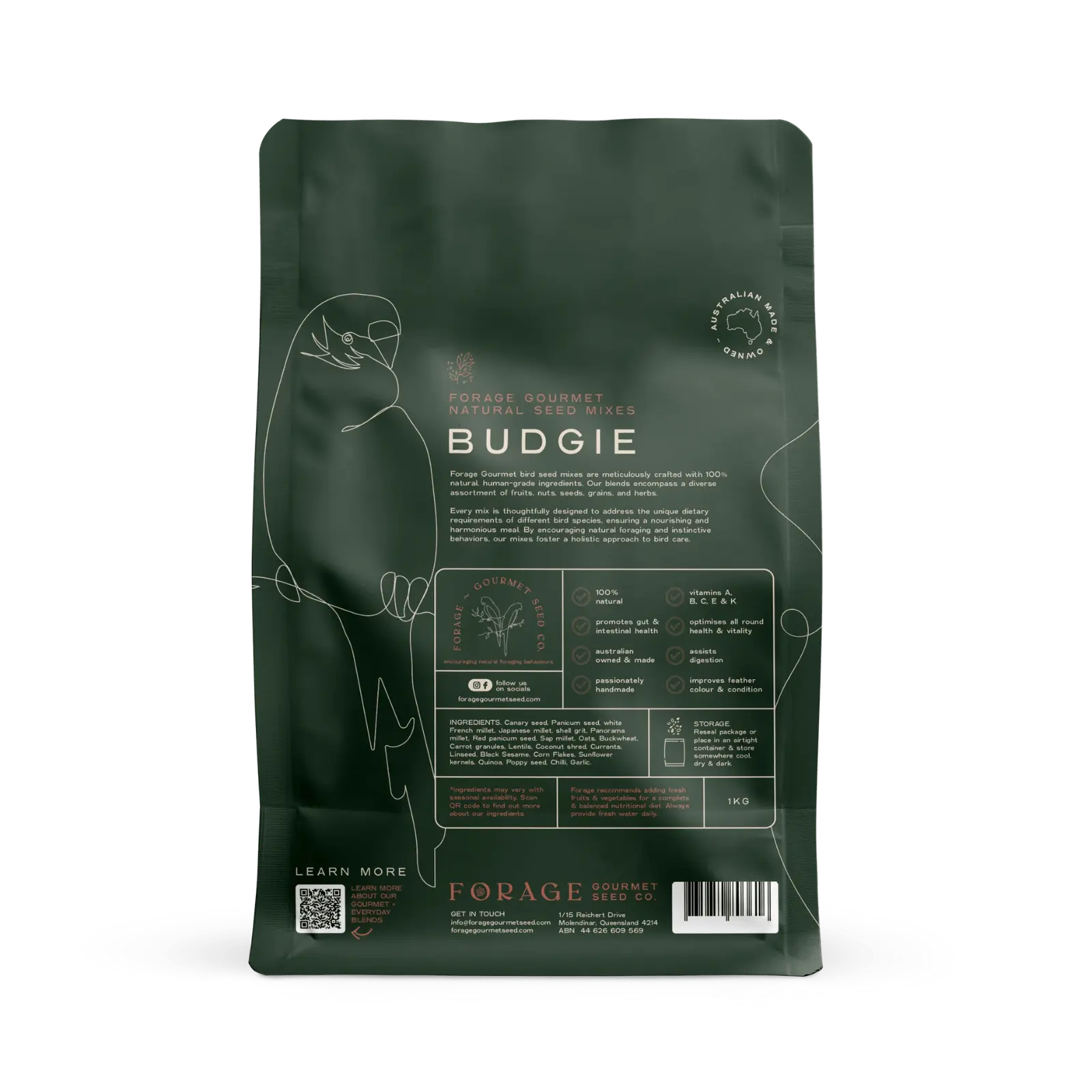 Forage Gourmet Budgie Food - Kellyville Pets