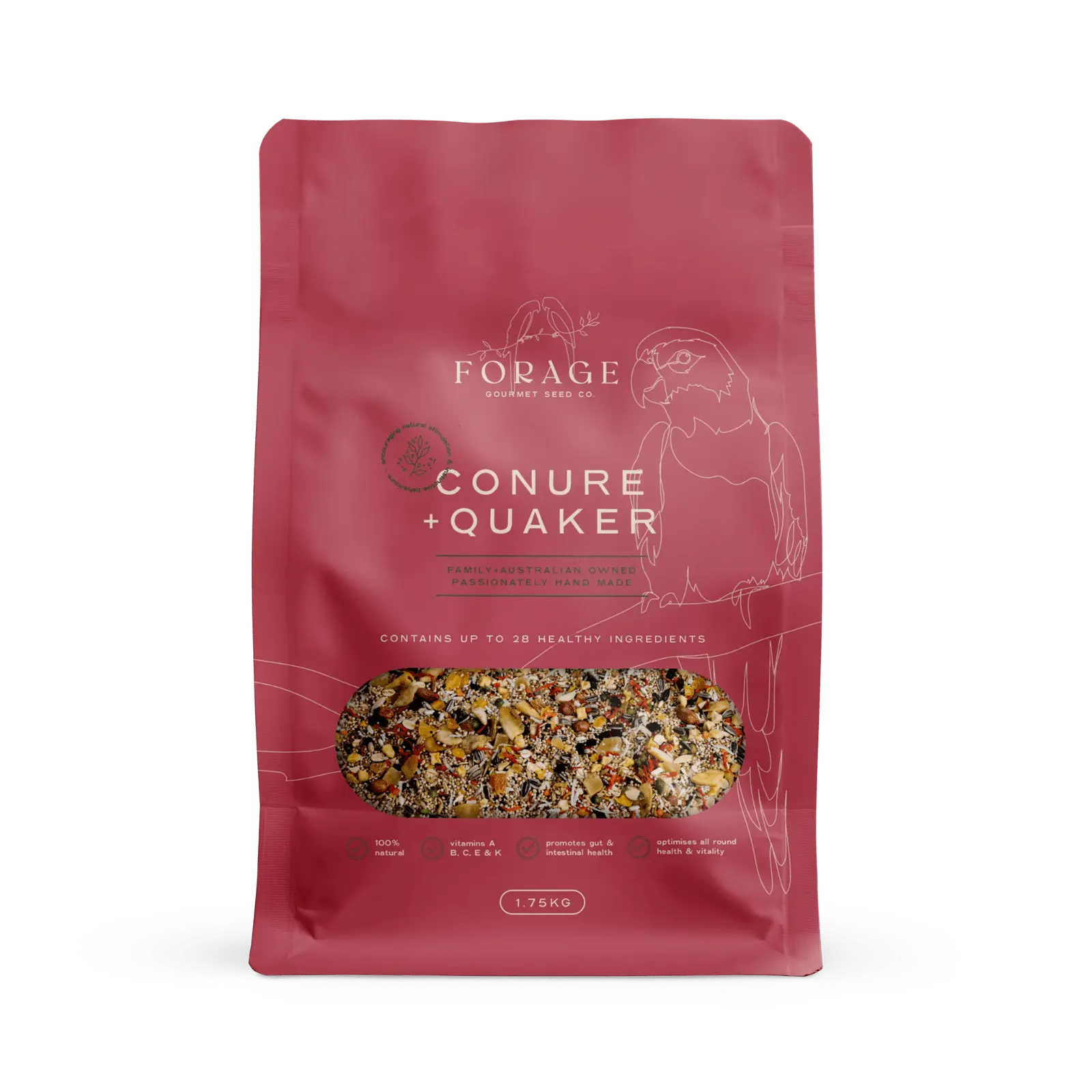Forage Gourmet Conure & Quaker Food - Kellyville Pets