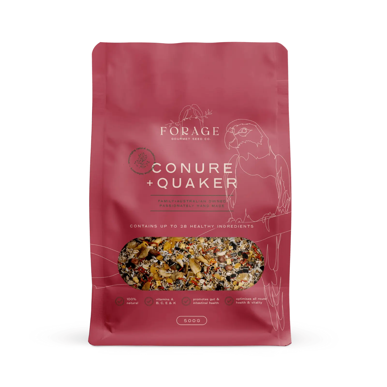 Forage Gourmet Conure & Quaker Food - Kellyville Pets