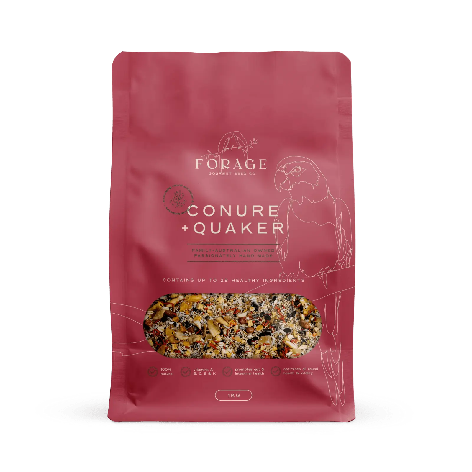 Forage Gourmet Conure & Quaker Food - Kellyville Pets