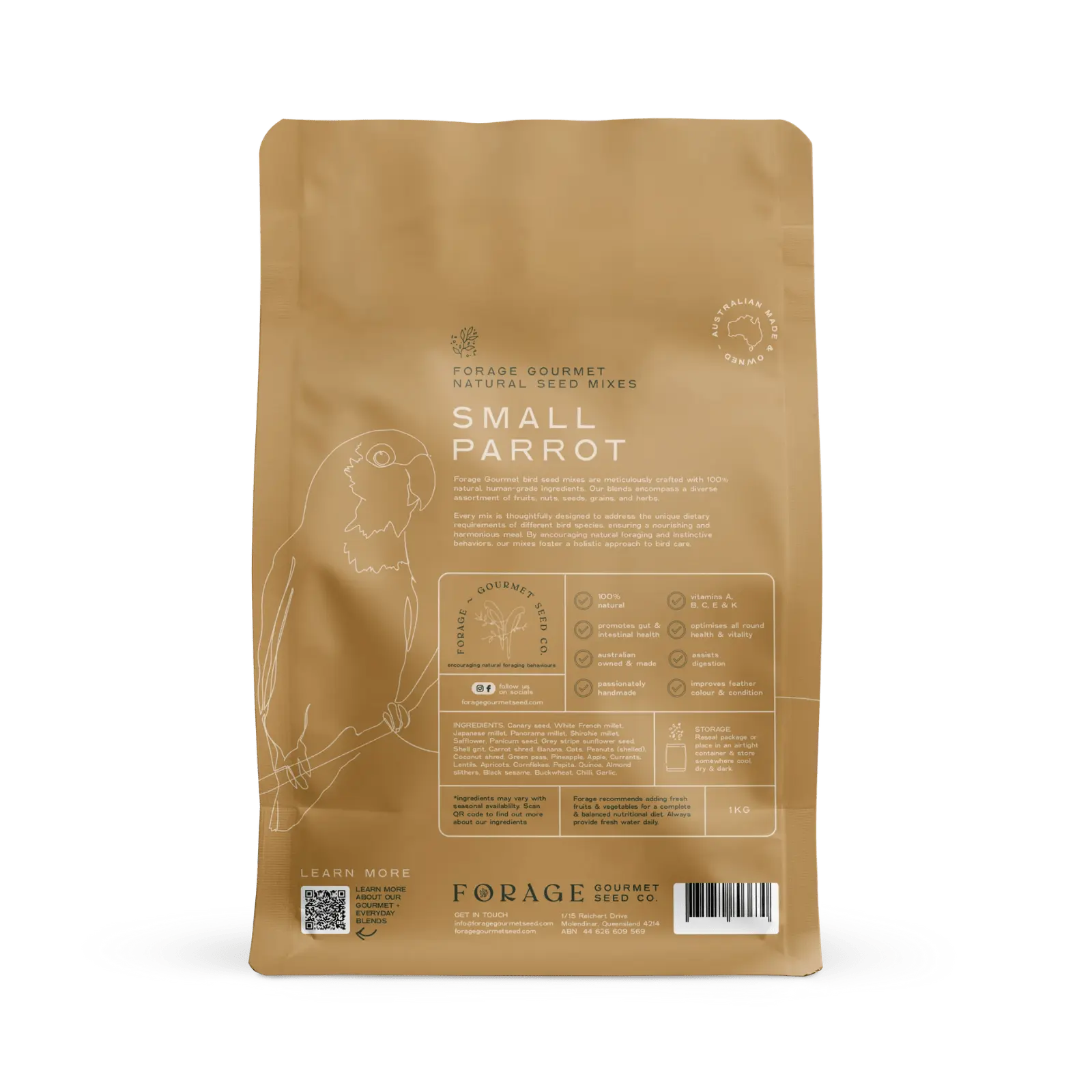 Forage Gourmet Small Parrot Food - Kellyville Pets