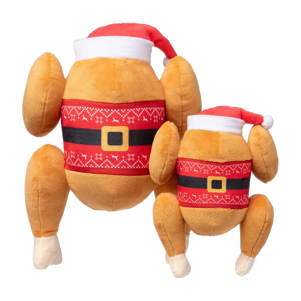 FuzzYard Fairisle Turkey plush Christmas dog toy