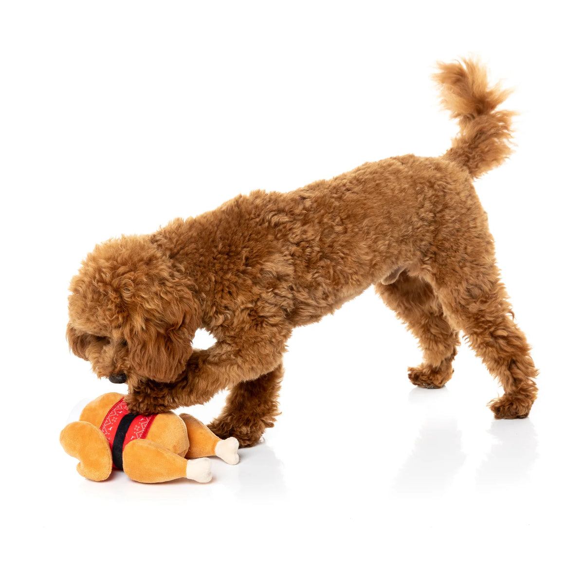 FuzzYard Christmas Fairisle Turkey Dog Toy