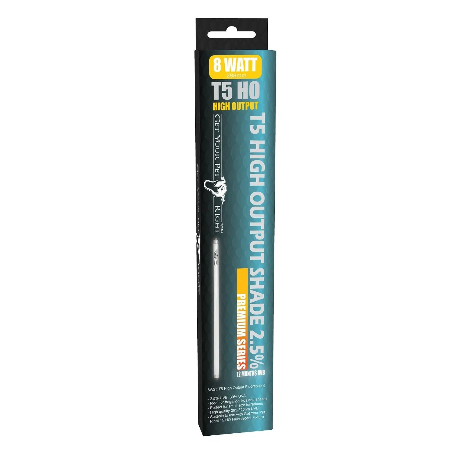 Get Your Pet Right T5 UVB Light Tube - Shade 2.5% - Kellyville Pets