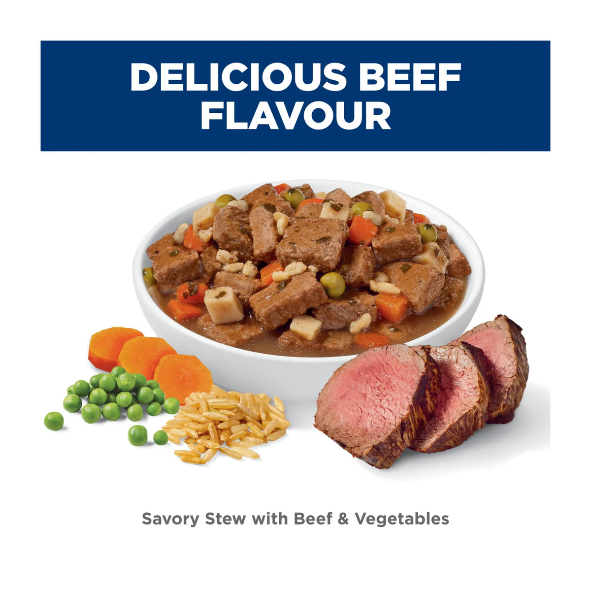 Hill's Science Diet Dog Food Can Adult Savoury Stew Beef & Vegetables - 363g x 12