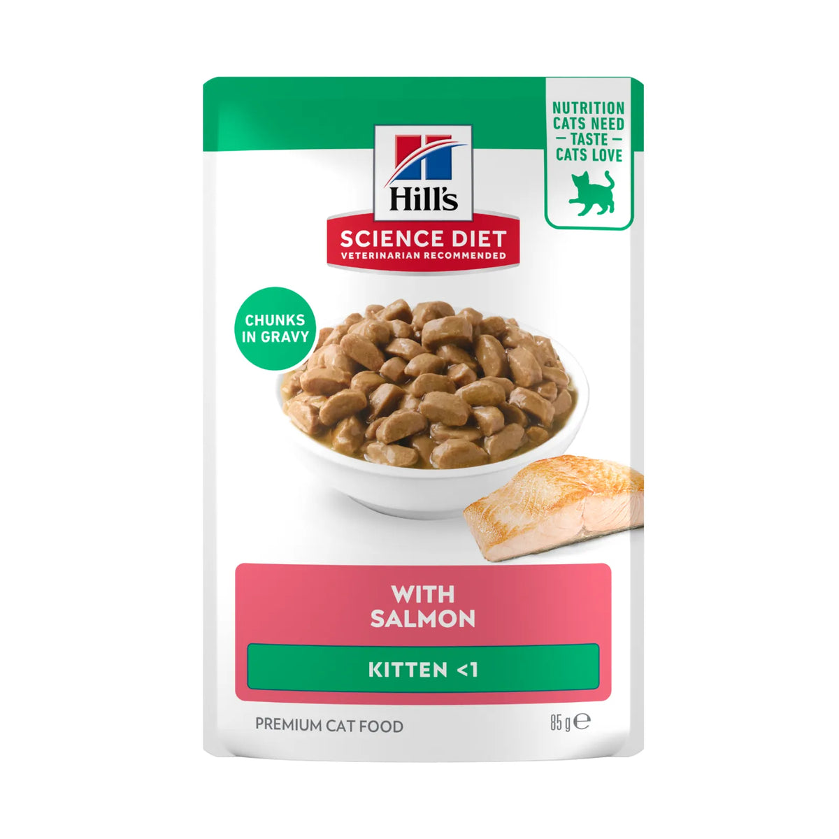 Hill's Science Diet Cat Food Pouch Kitten Ocean Fish - 85g x 12