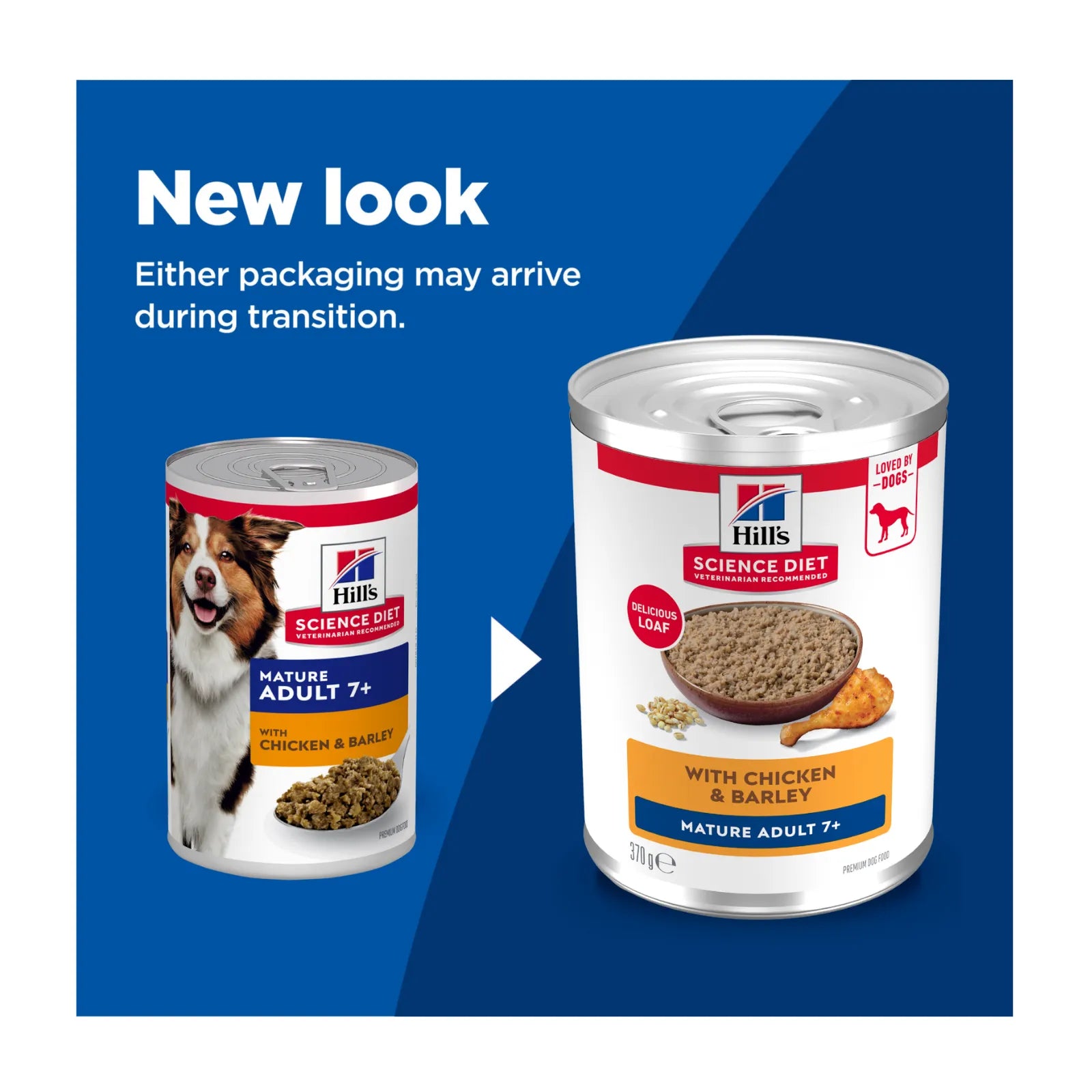 Hill's Science Diet Adult 7+ Chicken & Barley Entrée Can Dog Food