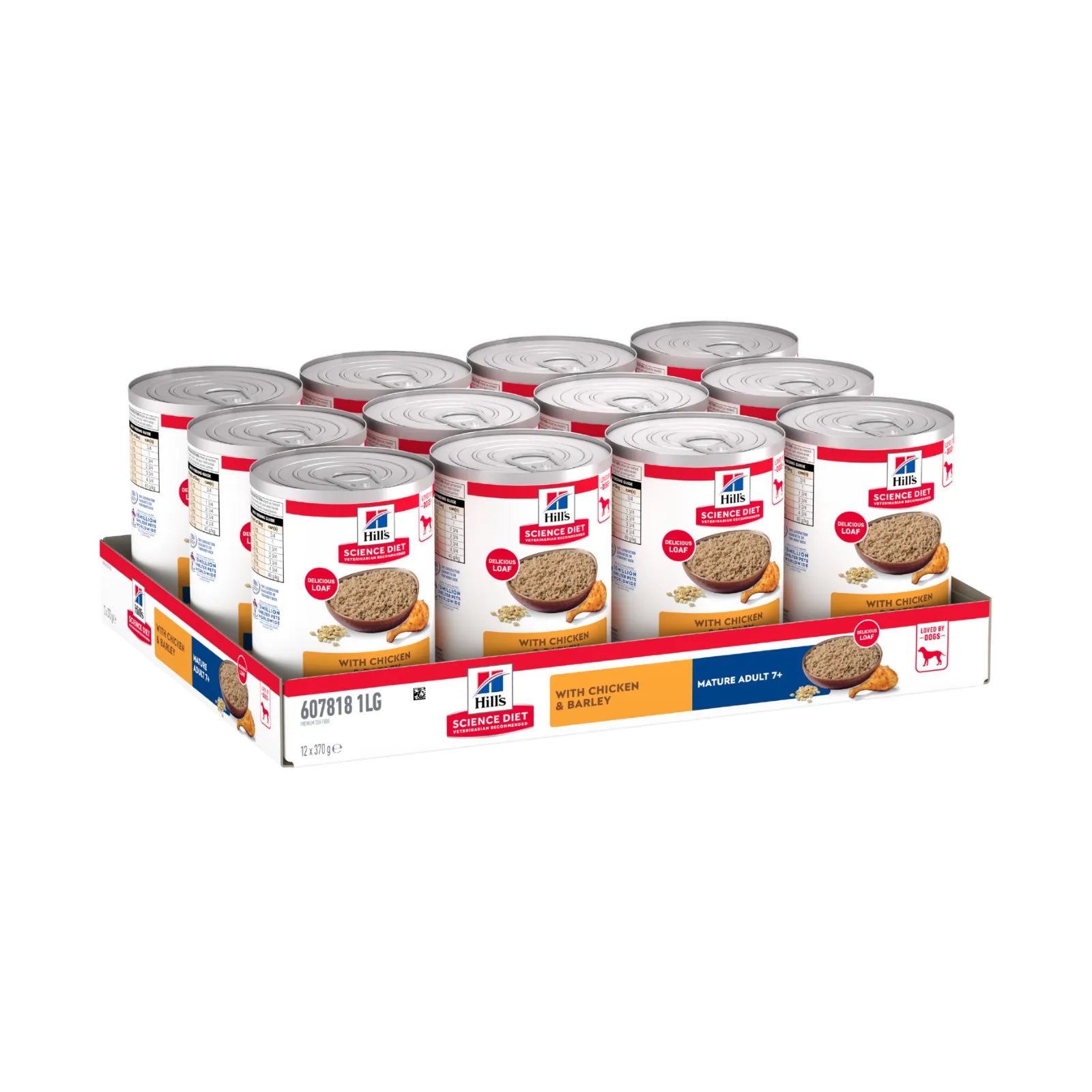 Hill's Science Diet Adult 7+ Chicken & Barley Entrée Can Dog Food