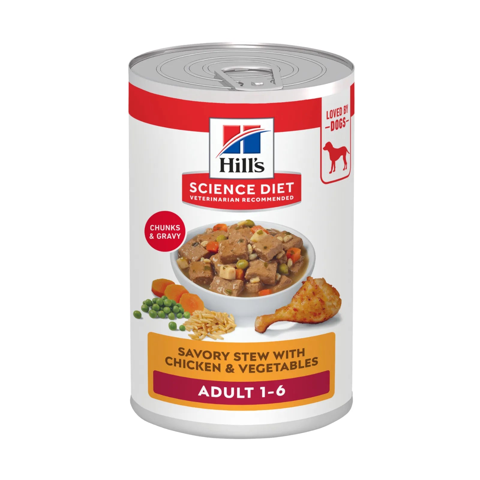 Hill's Science Diet Dog Food Can Adult Savoury Stew with Chicken & Vegetables