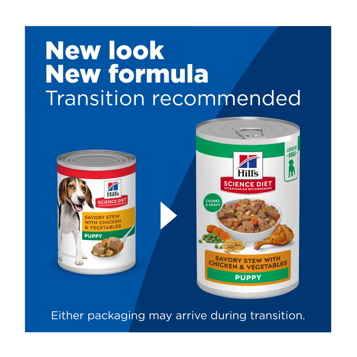 Hill's Science Diet Puppy Can Food Savoury Stew Chicken & Vegetables - 363g x 12