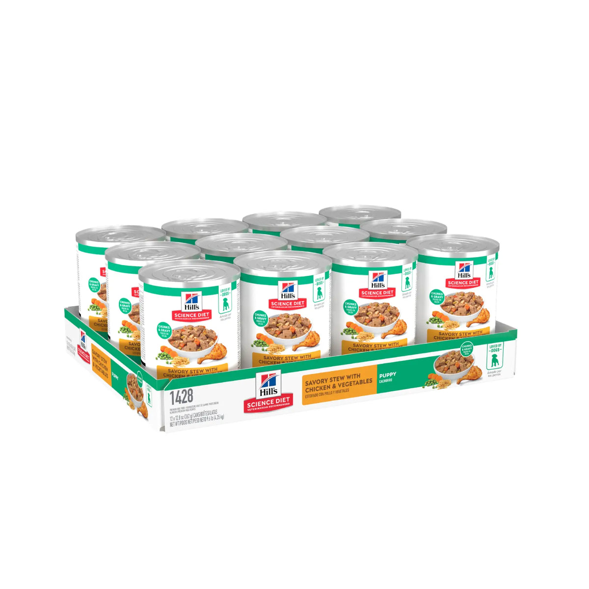 Hill's Science Diet Puppy Can Food Savoury Stew Chicken & Vegetables - 363g x 12