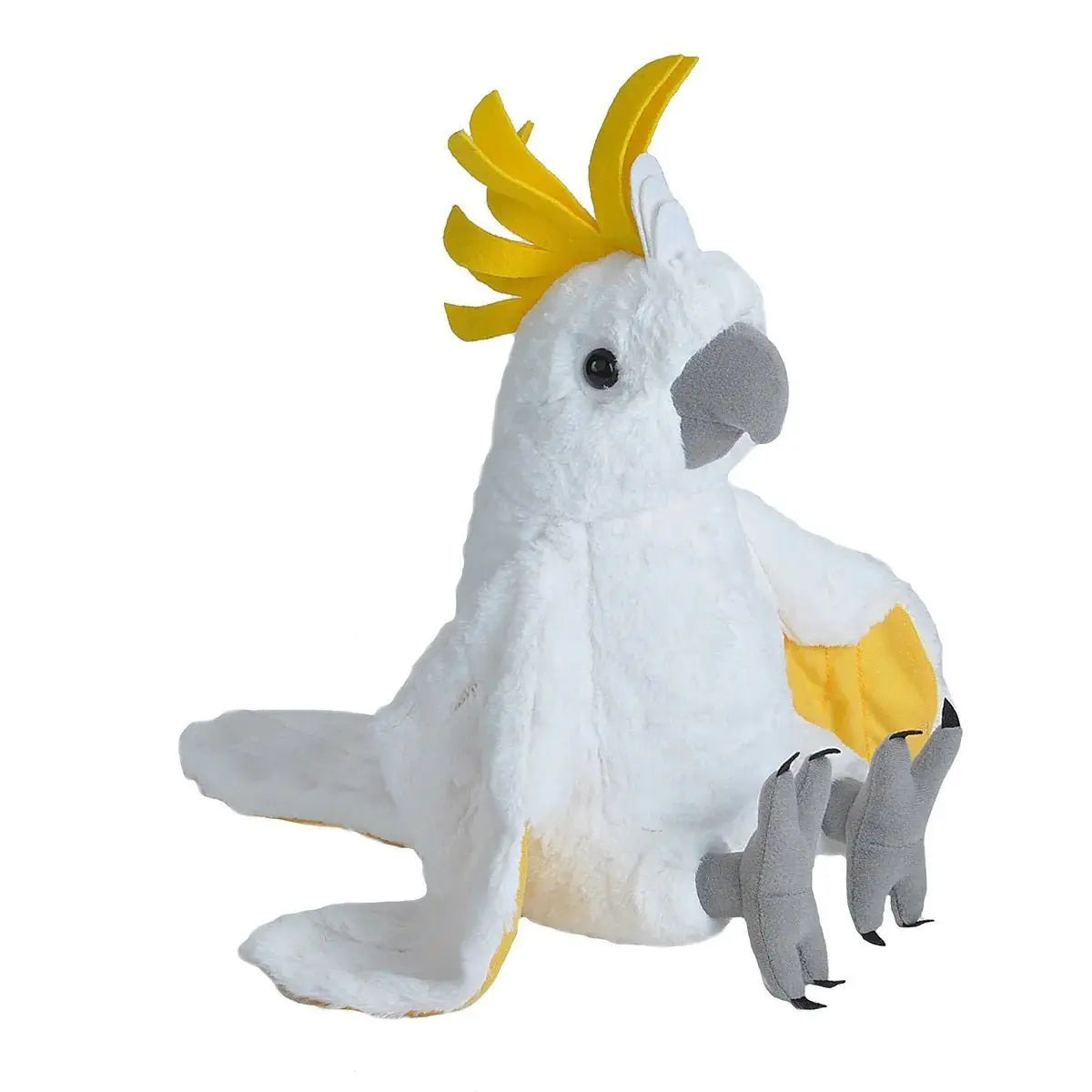 Kids Plush Sulphur Crested Cockatoo 12" Cuddlekin - Kellyville Pets