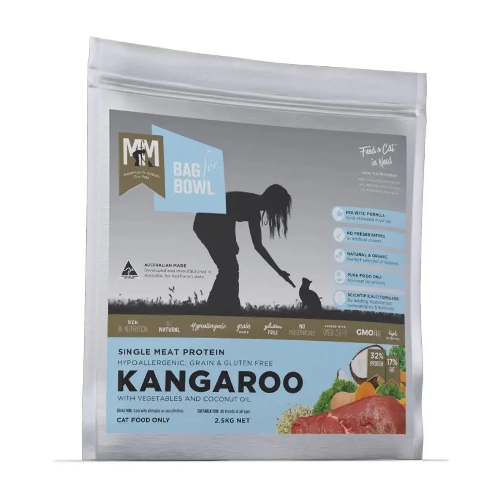 Meals for Meows Single Protein Roo Adult Cat Food - 2.5kg