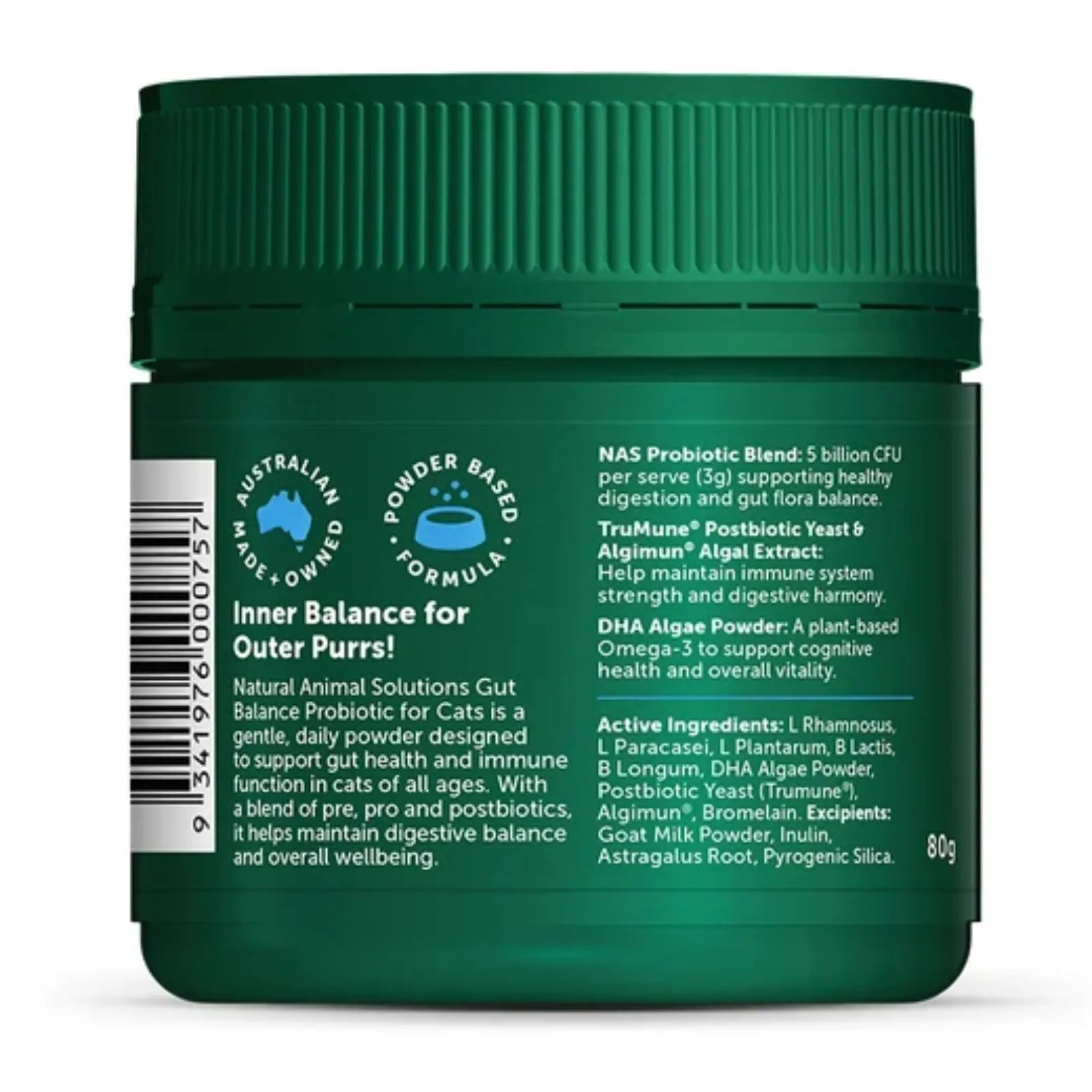NAS Cat Gut Balance Probiotic 80G